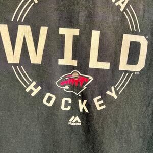 Majestic Men’s M, Minnesota Wild Hockey T-shirt, short sleeve.